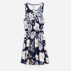 French Grey Alonia Brushed Knit Dress in Navy